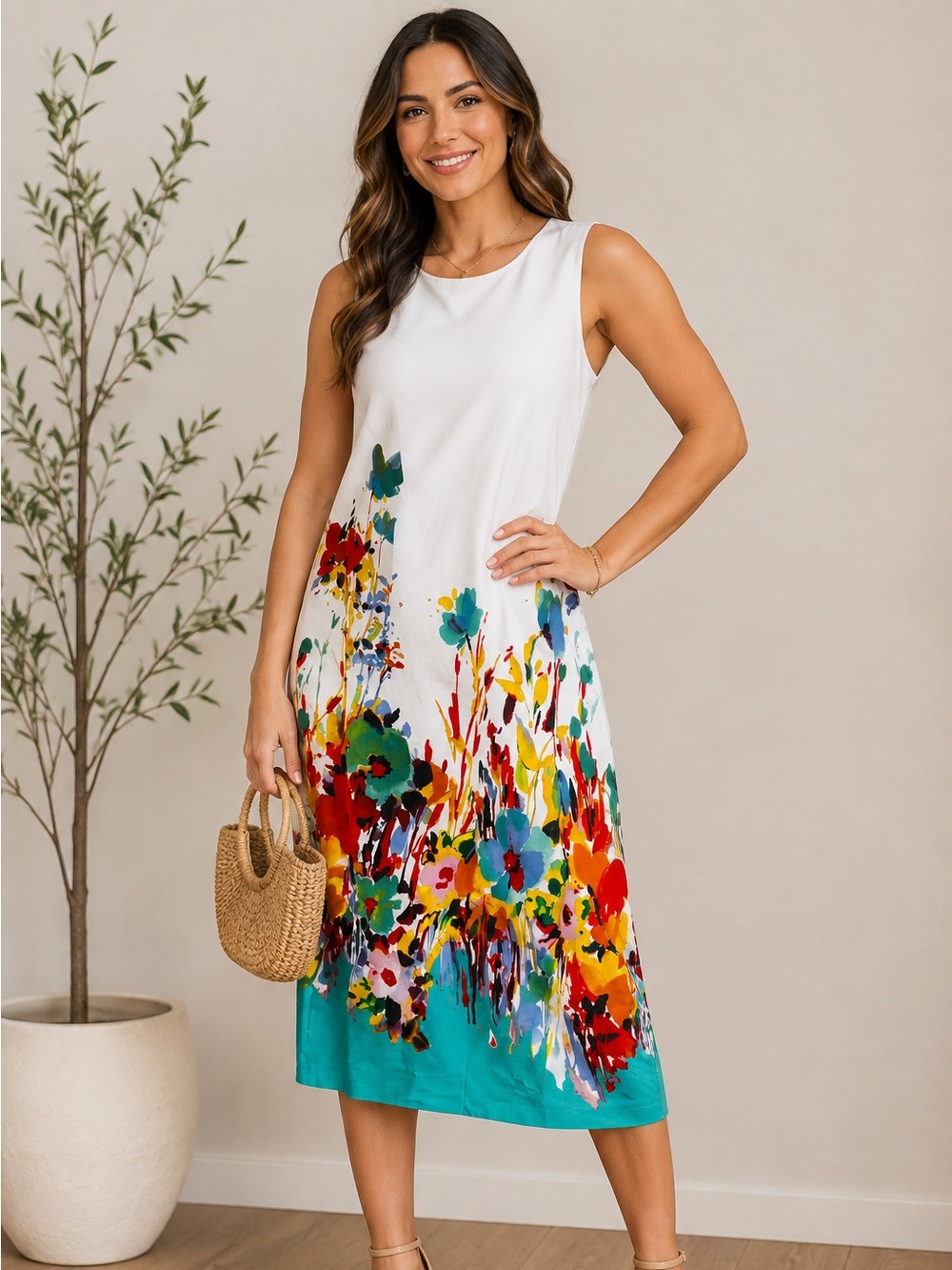 North Style sleeveless dress size 8,